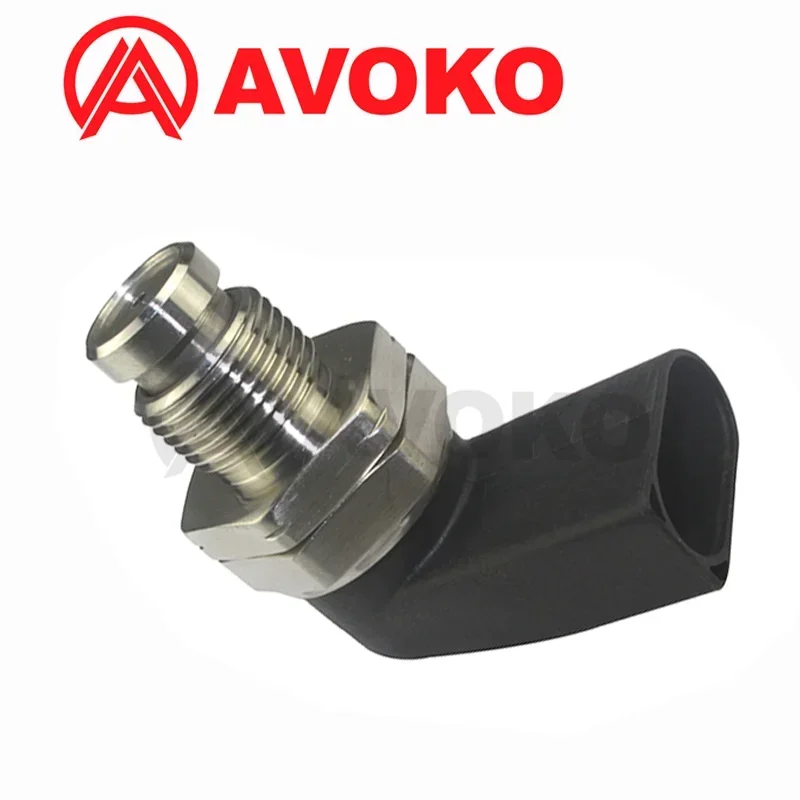 SENSOR de riel de presión de combustible CR, 1800Bar, para BMW X3, X5, X6, E46, E53, E60, E61, E63, E71, E72, 335d, 320d, 330d, 3.0L, 0281002497, 13537787167