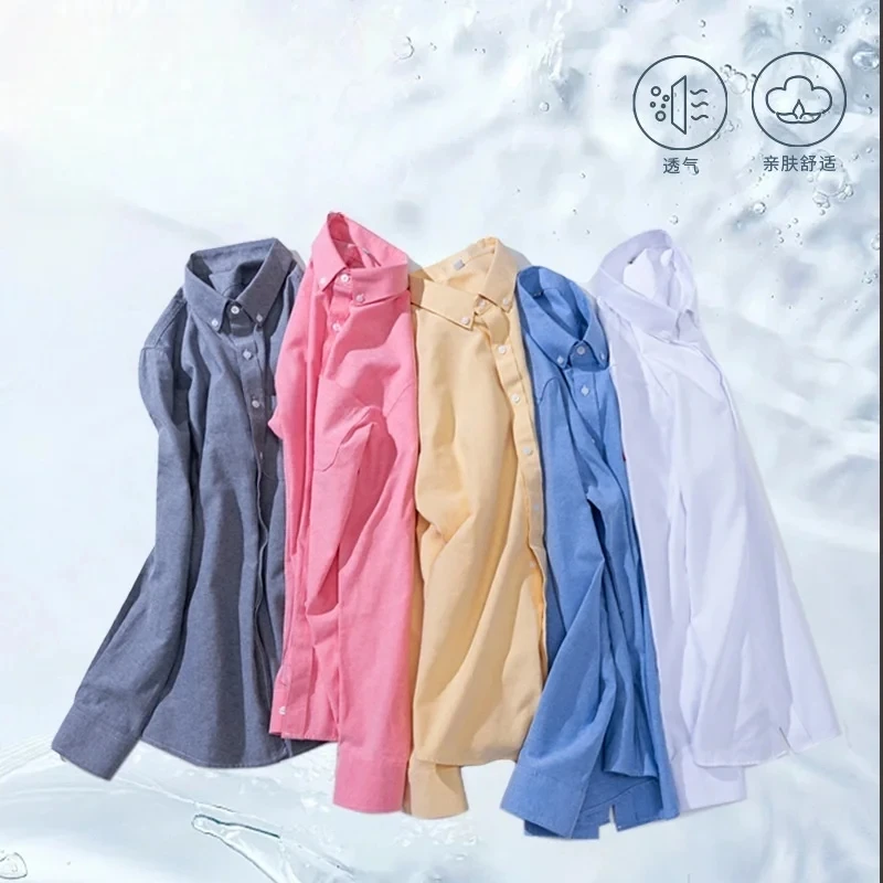 100% القطن الخالص الرجال قميص رسمي للأعمال بلون طويل الأكمام الشباب فستان اجتماعي غير رسمي قميص منتظم صالح لينة رجل الملابس 5XL