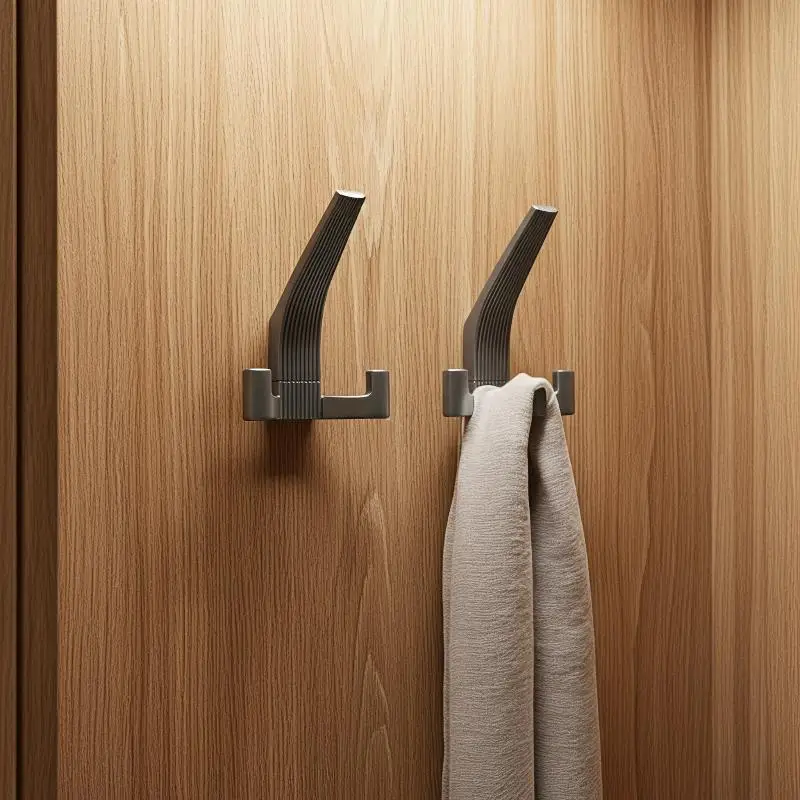 Nordic Wall-mounted Coat Hanger For Bathroom A High-end Metal Hook For Hanging Clothes On The Wall After Entering The Bathroom