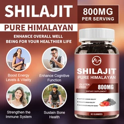 Mutsweet Shilajit Pure Himalayan Lipid Profileand Females Organic Sweets Resin & Trace Minerals Health Immune Brain Focus 800mg