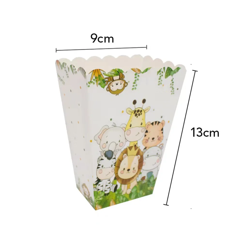 Jungle Animals Disposable Tableware Sets  Tablecloth Cups Plate Kids Birthday Baby Shower 1st Birthday Safari Party Decoration