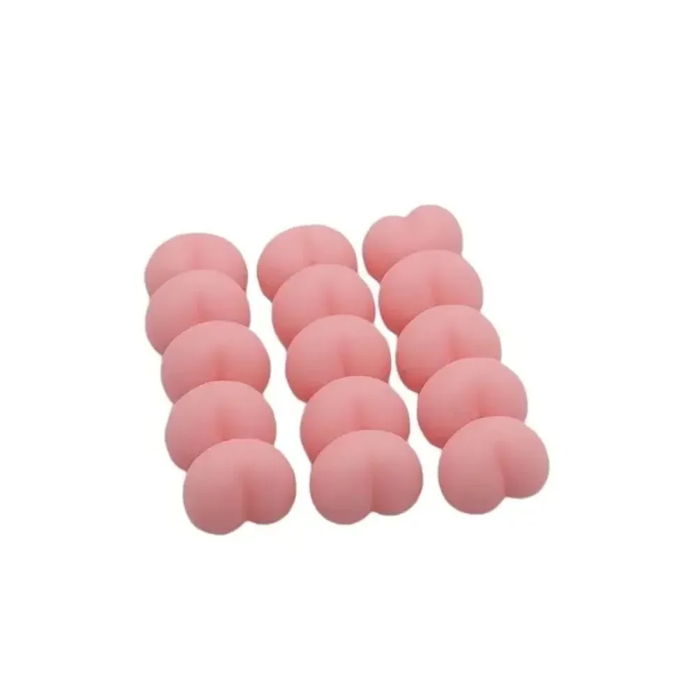 10 Peças Brinquedo Divertido Mochi Bumbum para Aliviar o Estresse, Acessório de Decoração para Celular em Formato de Bumbum de Pêssego