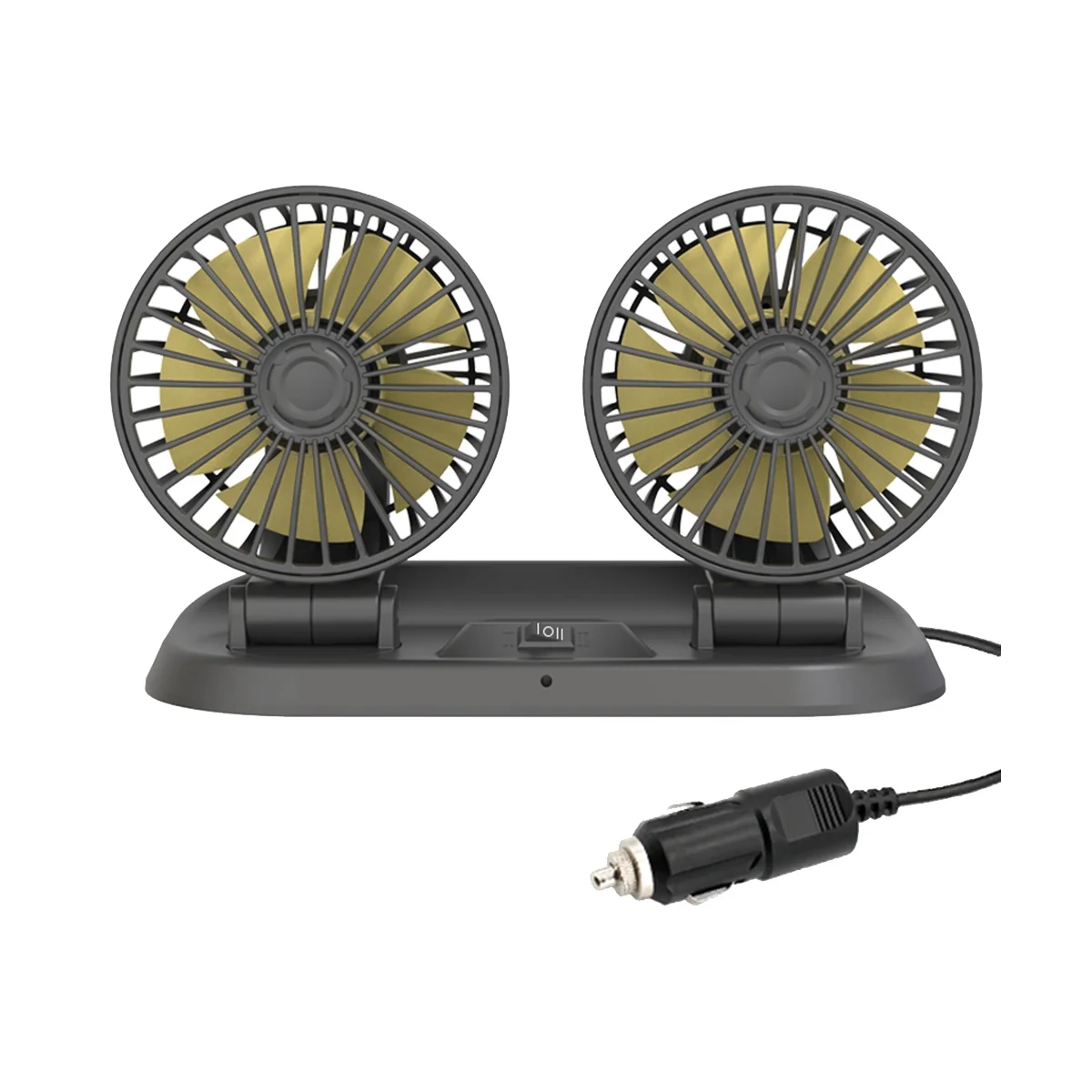 

12V Car Fan Universal Dual Head Fan Portable Fan Car Dual Head Fan Car