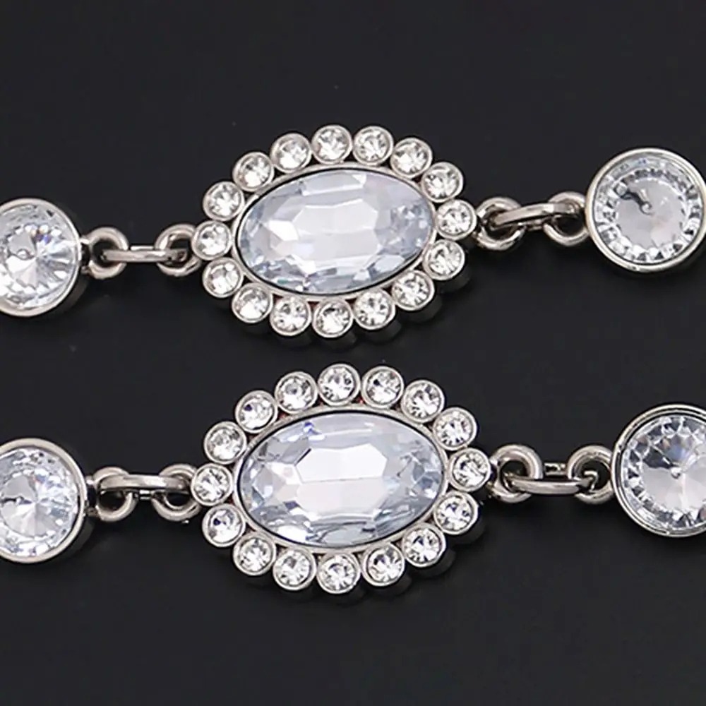 Fashion Metal Rhinestone Bag Chain Shoulder Strap Shining Replacement Handles Bag Accessory Women