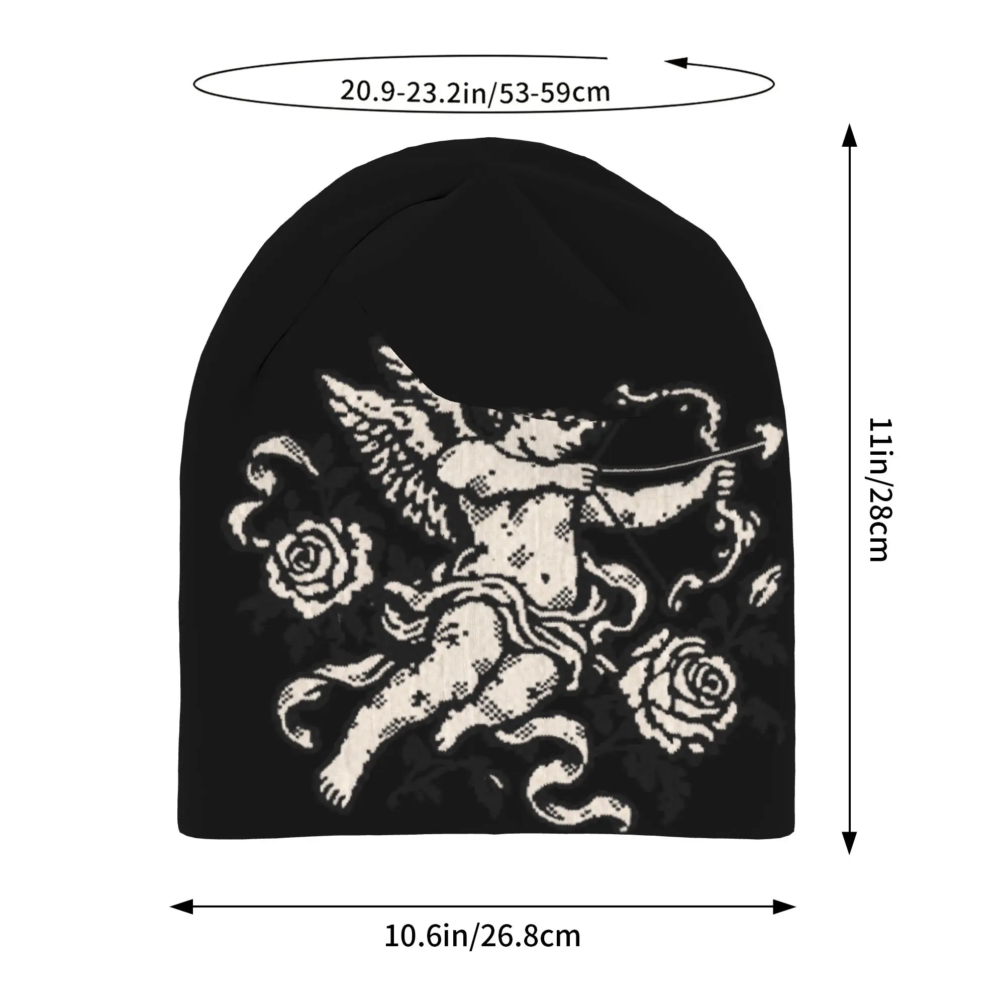 Angel Drawing Bow Arrow Pattern Hat Fashion Caps Men Women  Skullies Beanies Ski Caps Soft Bonnet Hats