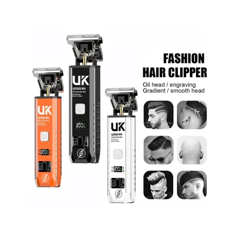 T9  Hair Trimmer USB Cordless Rechargeable Electric Shaver Anti-Slip Handle 0mm Bald Detail Trimming for Men Home Barber Use