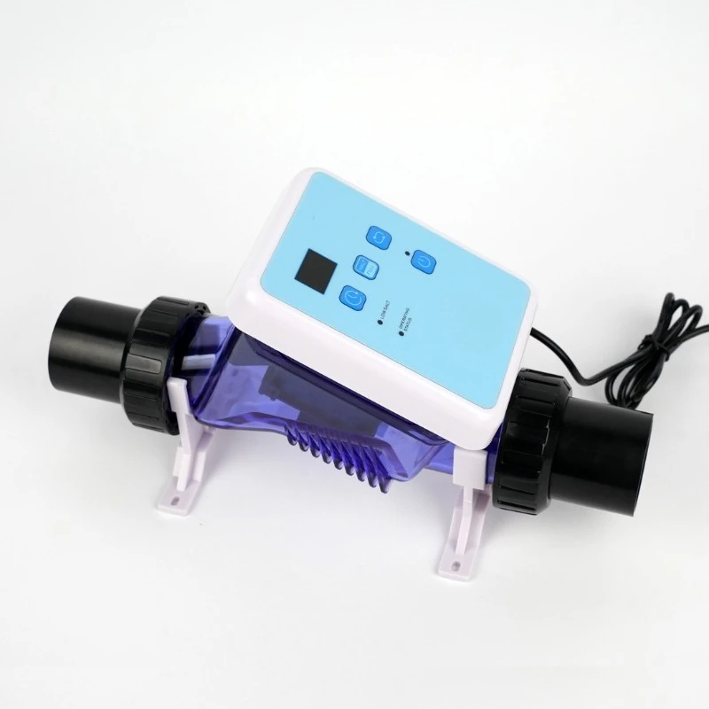 Intelligent swimming pool electrolytic salt chlorine machine, swimming pool salt chlorine electrolyzer with timer