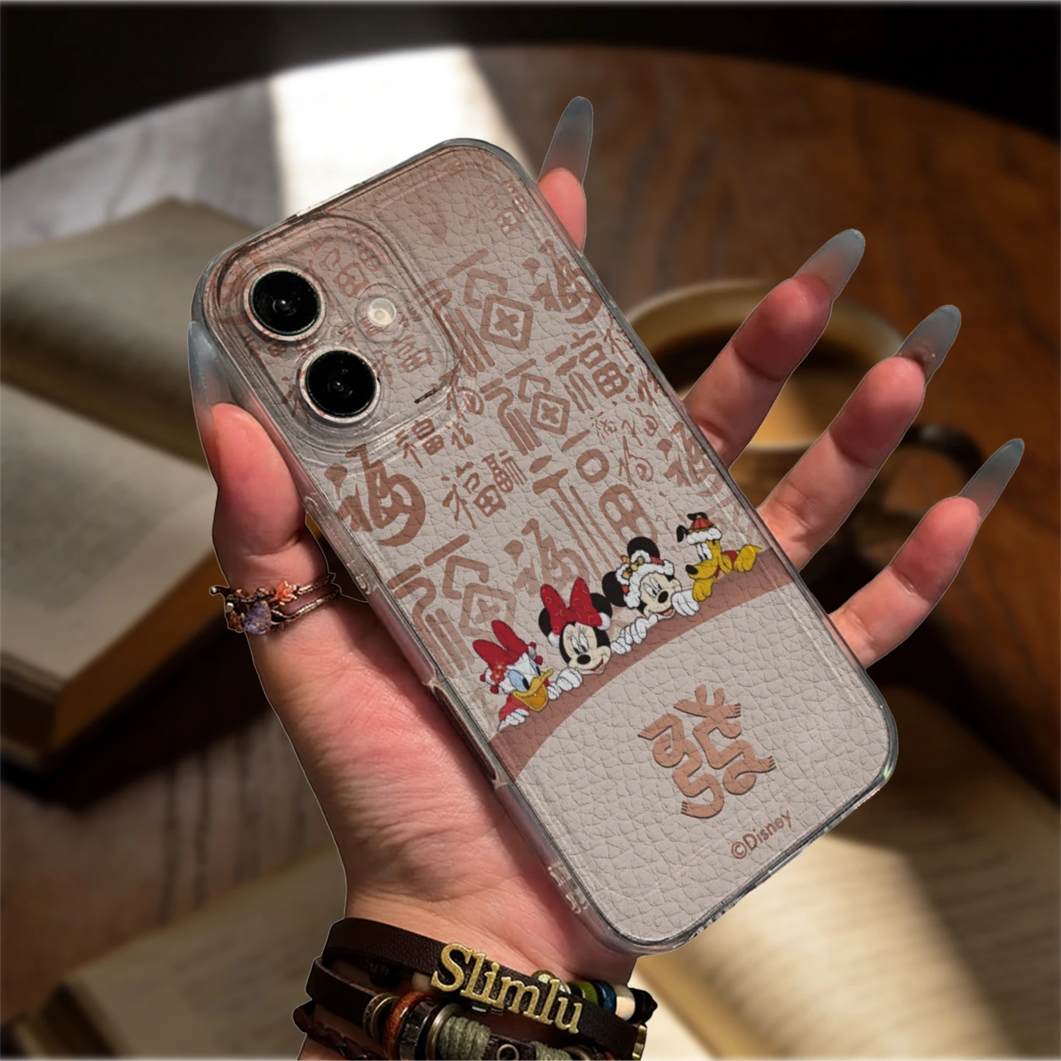 Cute Mickey Minnie Daisy Pluto Clear Case For iPhone 17 16 15 14 13 12 11 PROMAX Soft Frame Case Anti-Scratch