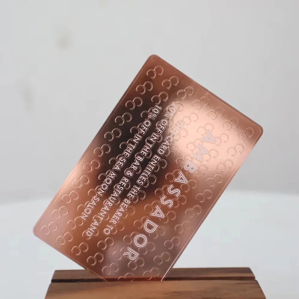 

Brushed Silver Metal Business Card Blank Stainless Steel Metal Card