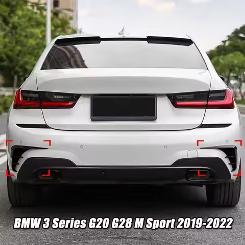 Divisor lateral del parachoques trasero para BMW G20 G21 M Sport 320d 330d 330e M340i 2022-2024 LCI, faldas difusoras de parachoques trasero, kits de carrocería de sintonización - AliExpress 