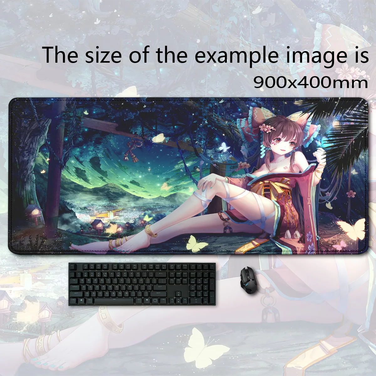 

Anime Touhou Project mousepad Large Gaming teclado mouse pad LockEdge Thickened Computer Keyboard Table Desk Mat коврик для мыши