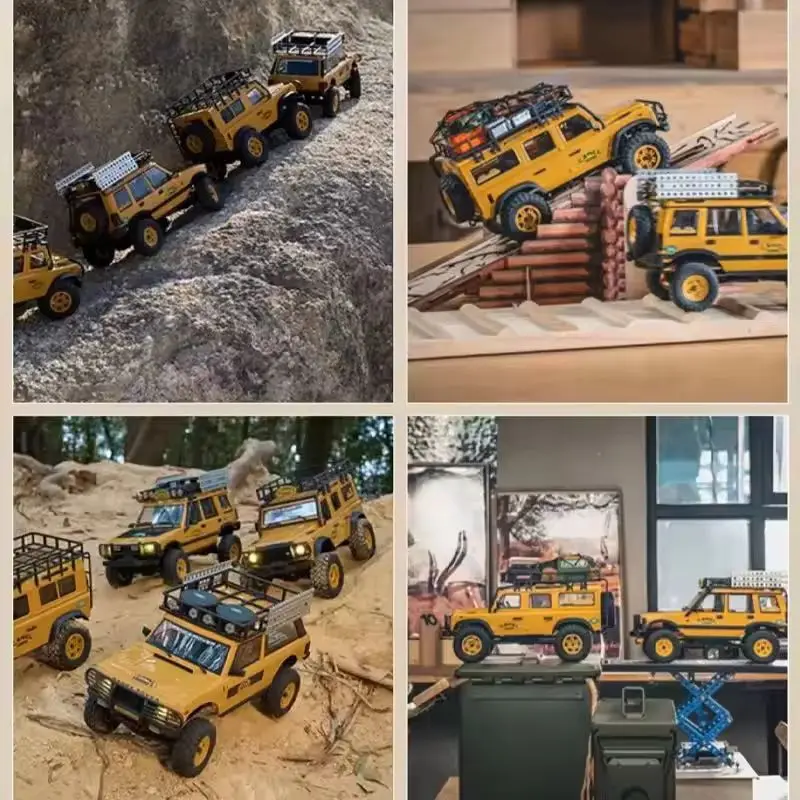 In Stock Fms 1:24 Fcx24m Camel Cup Simulation Defender 90/110 First Generation Range Rover Discovery Climbing Off Road Vehicle