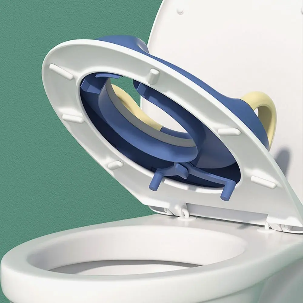 

Crown Pattern Children's Toilet Seat Splash-proof Anti-slip Baby Toilet Seat Easy to Wash Auxiliary Training Toilet Seat Gasket