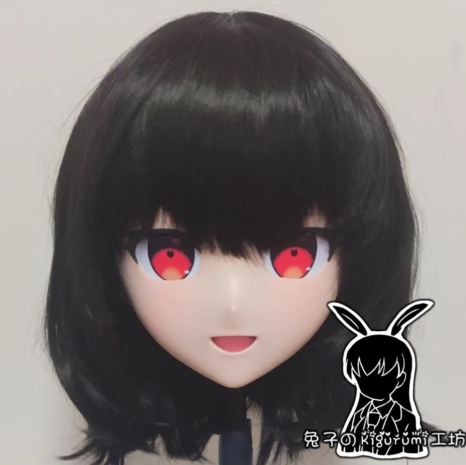 

(RB2431)Customize Full Head Quality Handmade Female/Girl Resin Japanese Anime Cartoon Character Kig Cosplay Kigurumi Mask