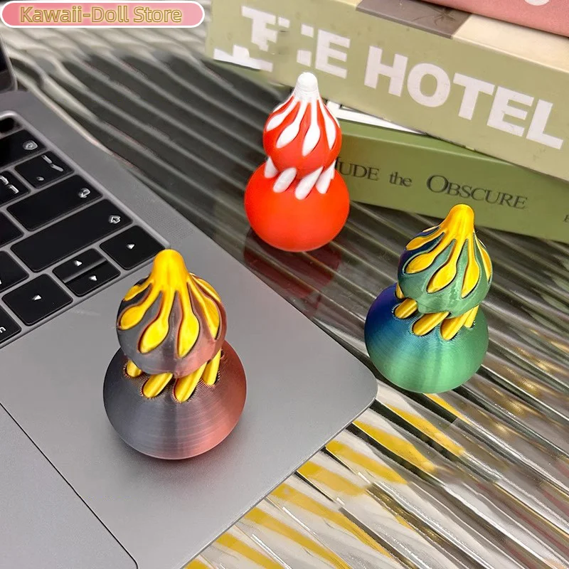 3D プリントひょうたんおもちゃアクティビティギアボールストレスと不安を軽減柔軟なそわそわおもちゃクリエイティブ指先スピナー子供大人のため