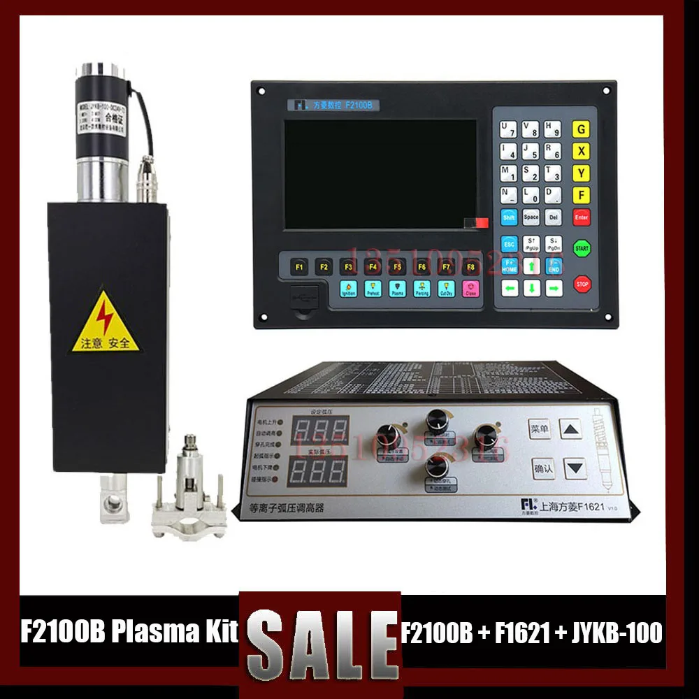 

F2100b Plasma Controller Thc+ Lifter Kit Jykb-100-dc24v-t3+f1621 Height Controller For Plasma Cutting Machine