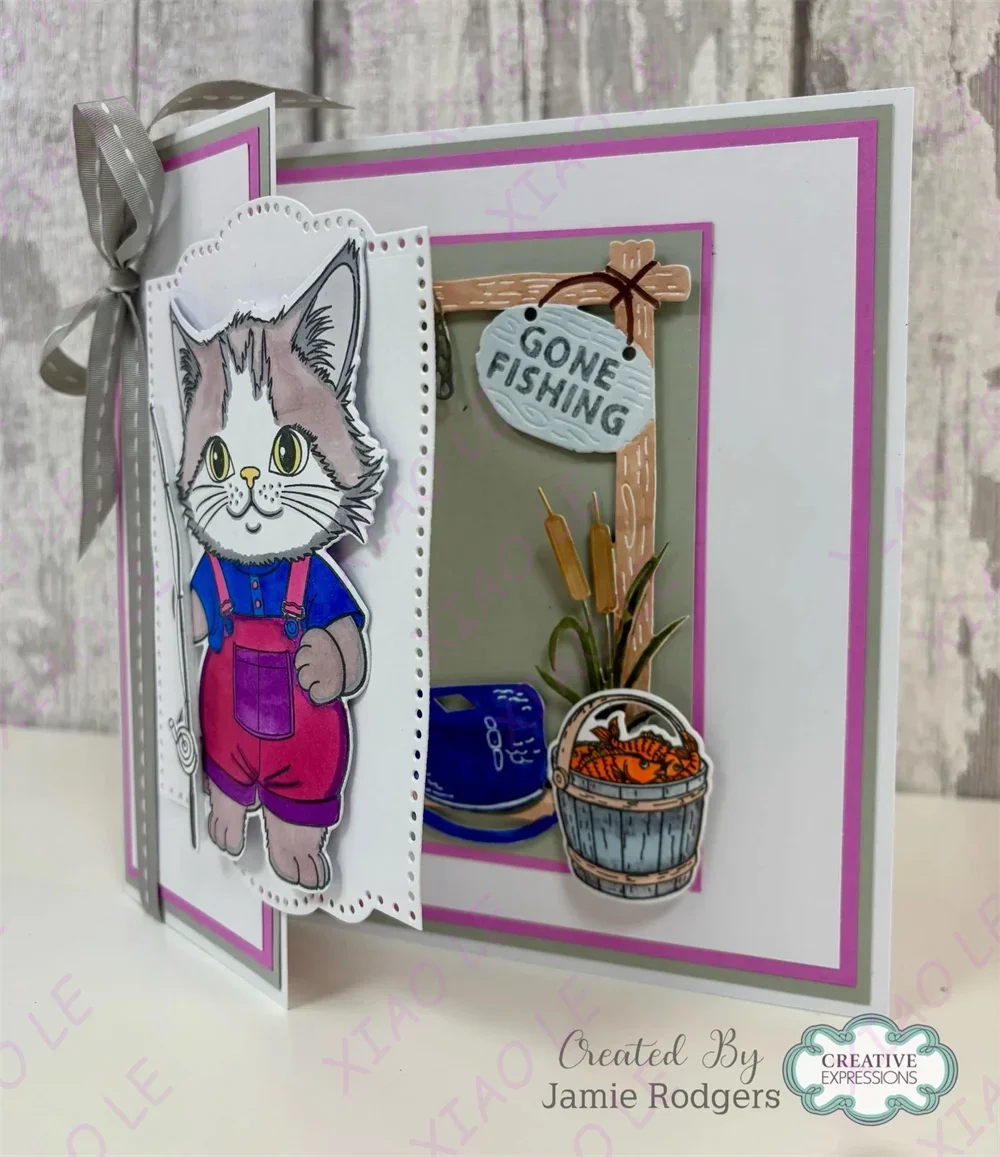 إطار صيد جديد دع المغامرة تبدأ قوالب القطع المعدنية DIY بها بنفسك ألبوم سكرابوكينغ النقش الزخرفية DIY بها بنفسك ورقة بطاقات