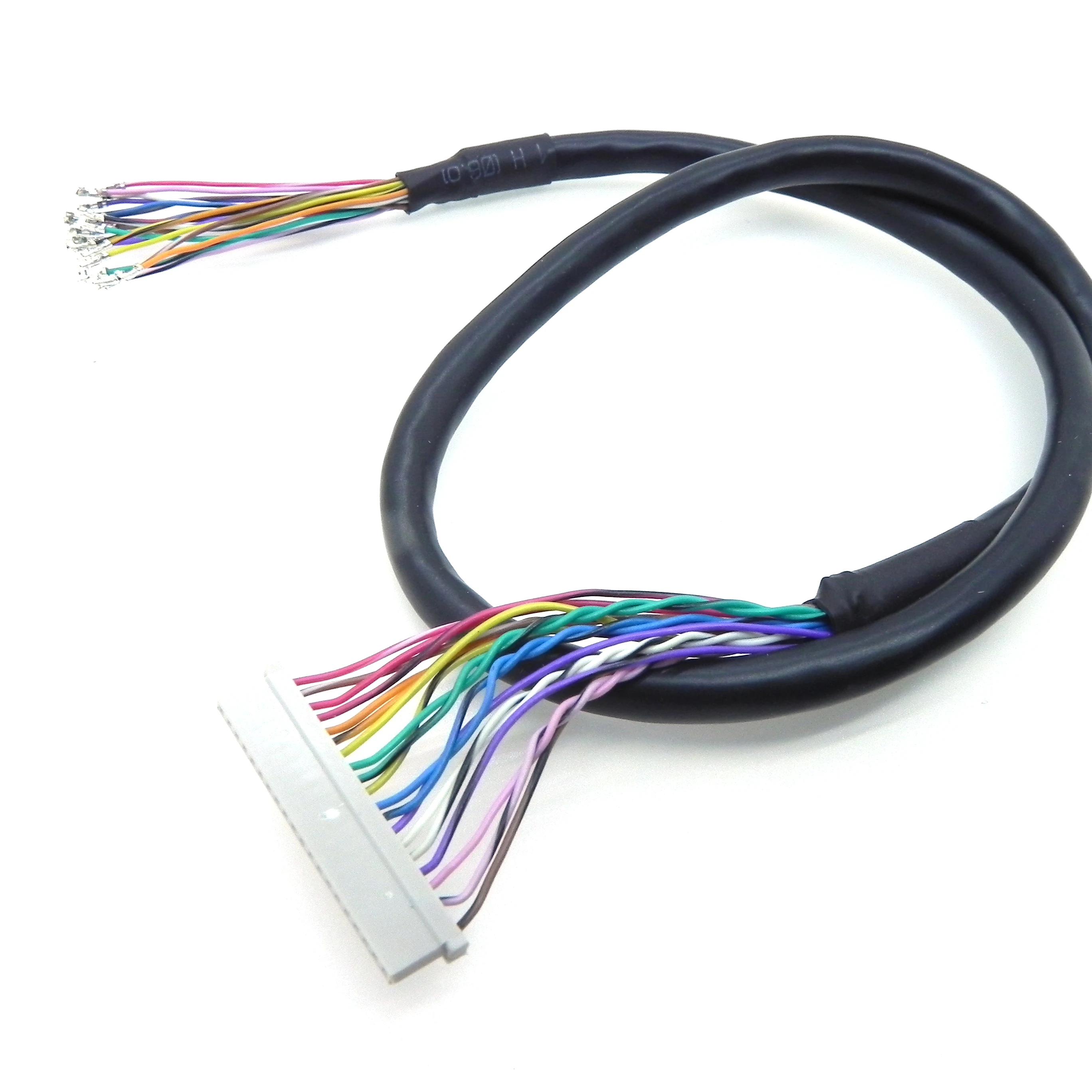1.25mm Pitch 20Pin DF14 to DF13 Terminal LVDS Cable 45cm Length for LCD Industrial Control PCB