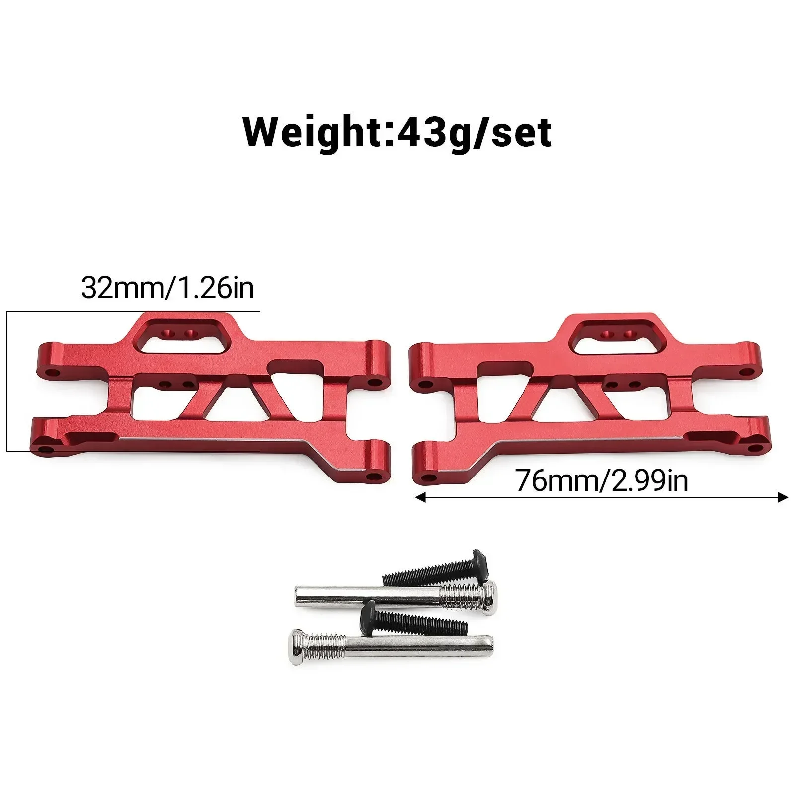 Brazo inferior superior delantero de Metal para TRXS Mini Maxx Monster Truck RC, piezas de mejora de coche, accesorios