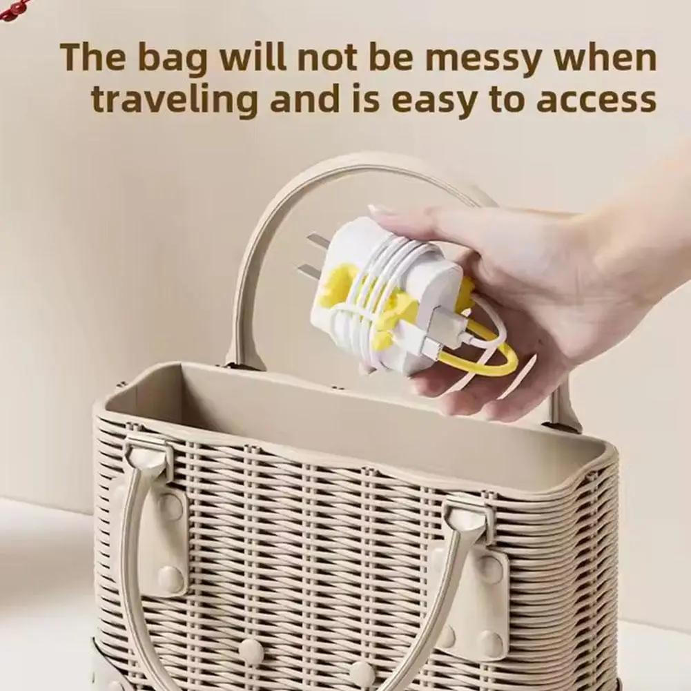 2-in-1 Data Cable Storage Buckle, Home Desktop Charging Fixed Cable, Winder Data Manager, Storage Cable Cable F9O4