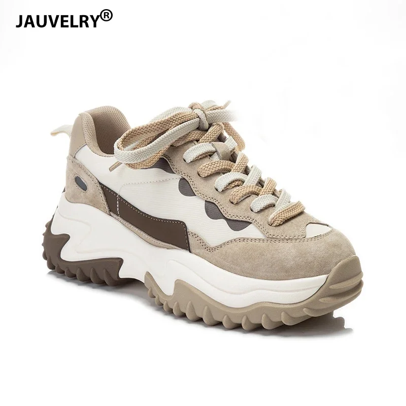 

Women Casual Shoes 2024 Autumn Lace Up Sneakers Women Fashion Increasing Height Platform Shoes Woman