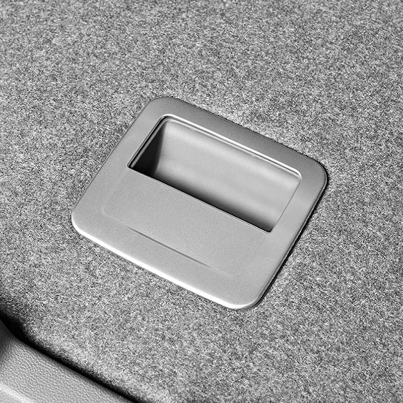 Stainless Steel Car Trunk Inner Handle Cover Decoration Sticker Trim for Volkswagen VW T-roc 2017 - 2022 Interior Accessories