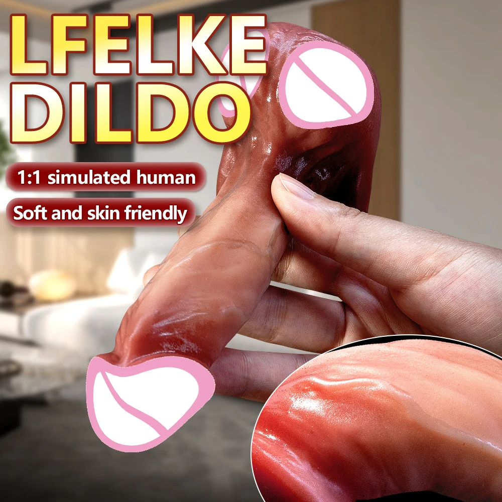 New Soft Dildo Penis Silicone Strong Suction Cup Sex Woman Men Vagina Small Anal Female Masturbator Sex Toy for Women Adults 18