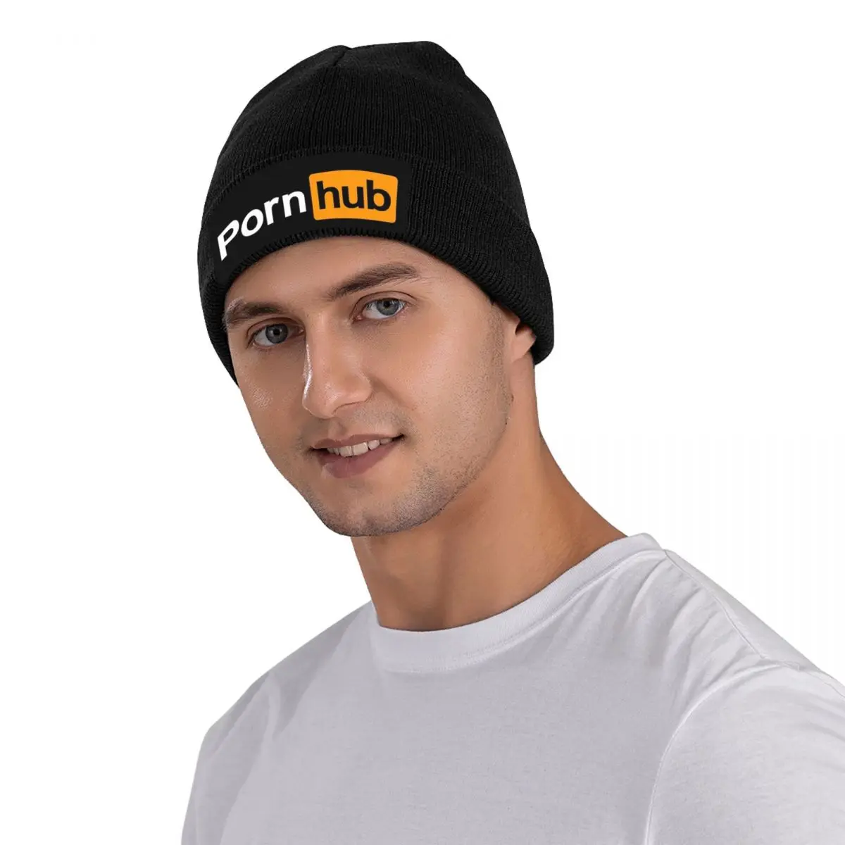 Pornhub Warm Knitted Cap Fashion Bonnet Hat Autumn Winter Outdoor Beanies Hats for Unisex Adult