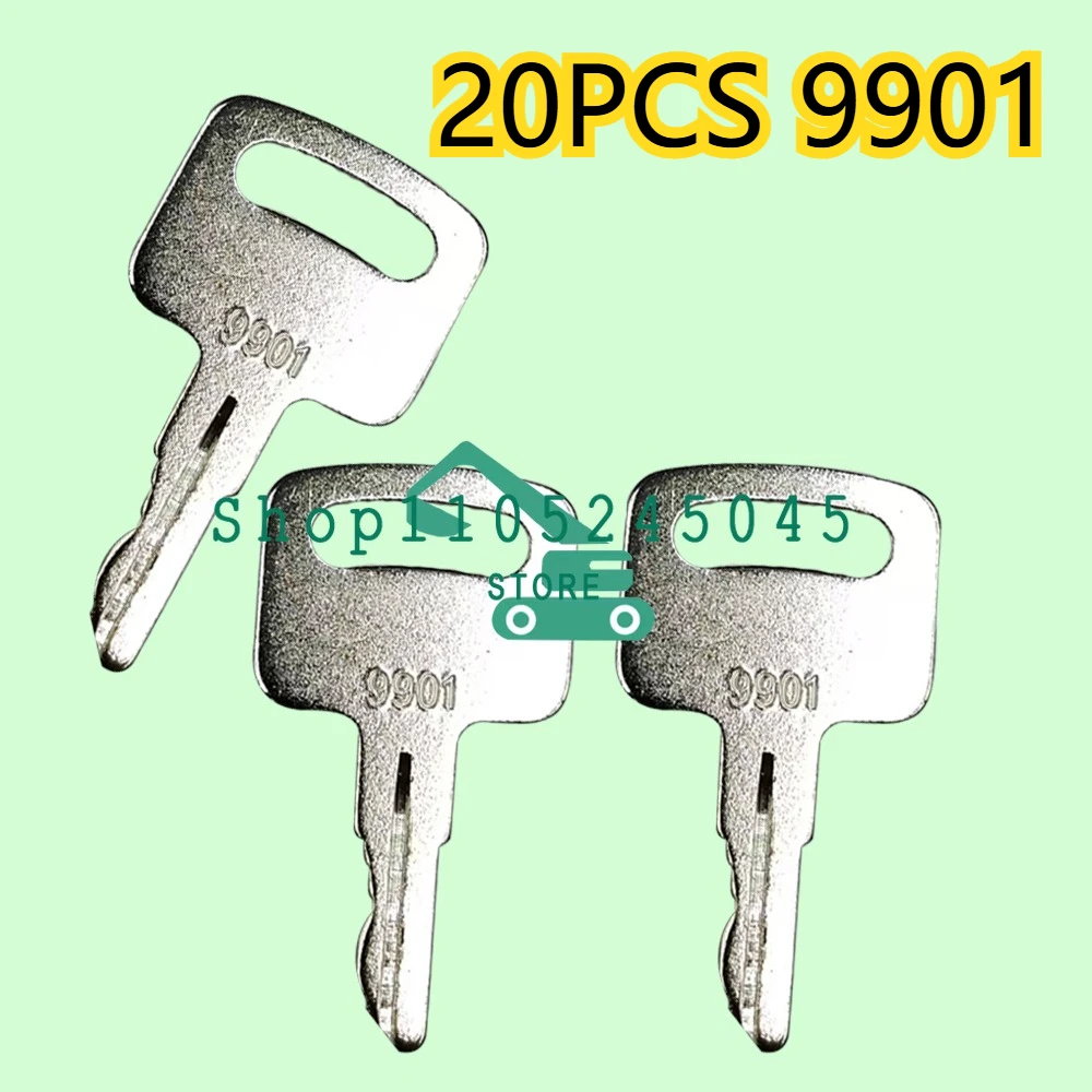 20Pcs New Ignition Starter Keys 9901 2860030 Compatible with JLG Lift T350 2033E3 1932E3 1532E2 1932E2 10042 1532E2 1932E2