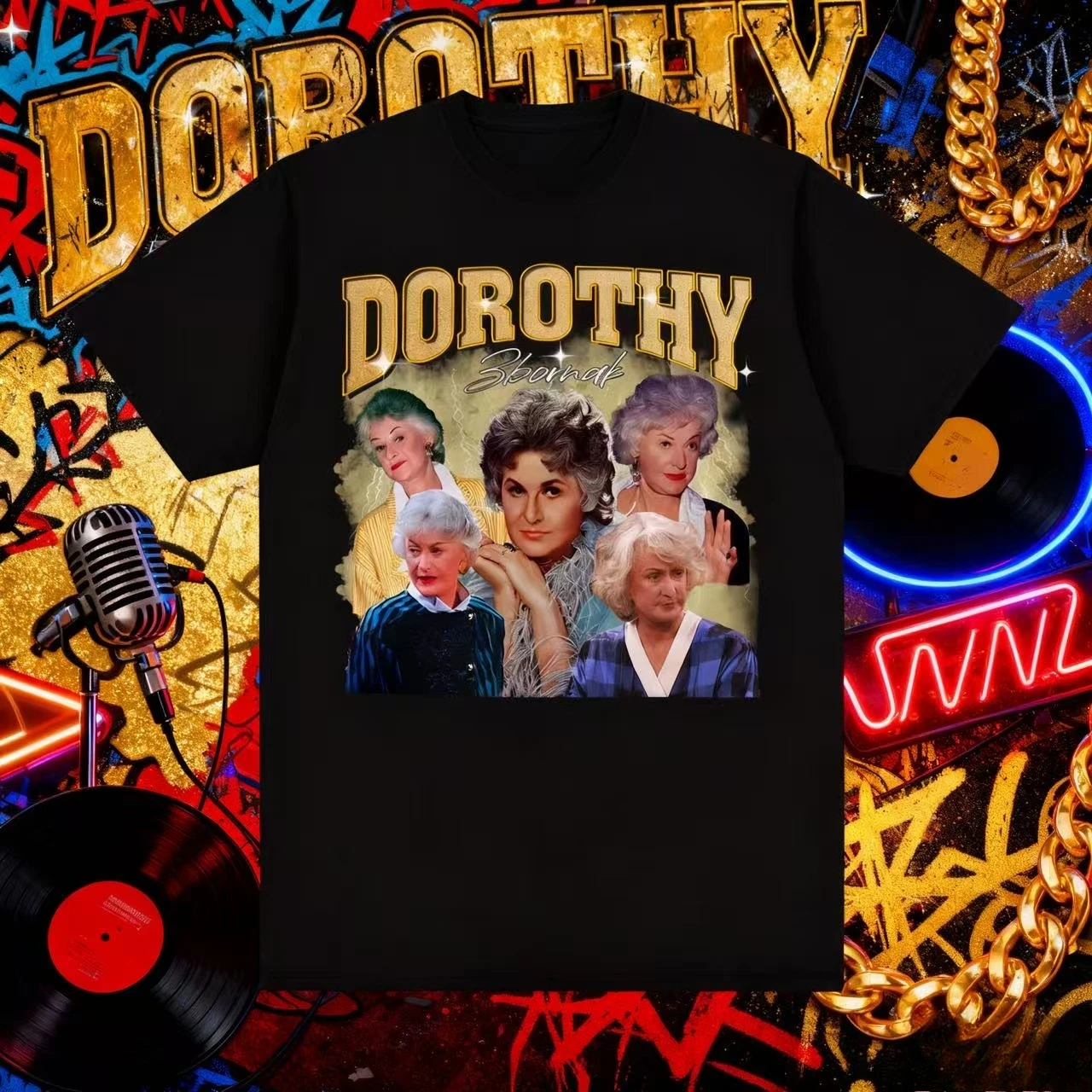 

2025-26 Dorothy Zbornak Retro Gold Girl T-Shirt Iconic Movie Character Clothing T-Shirt Men's Comfortable Cotton T-Shirt