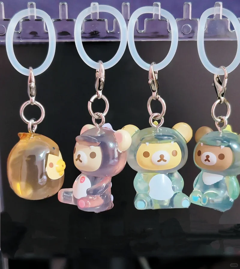 

Новинка в наличии Korokoro, натуральная серия Rilakkuma Dinosaur Dress Up, кулон Kiiroitori Korilakkuma, милый аниме-подвеска, подарок на день рождения