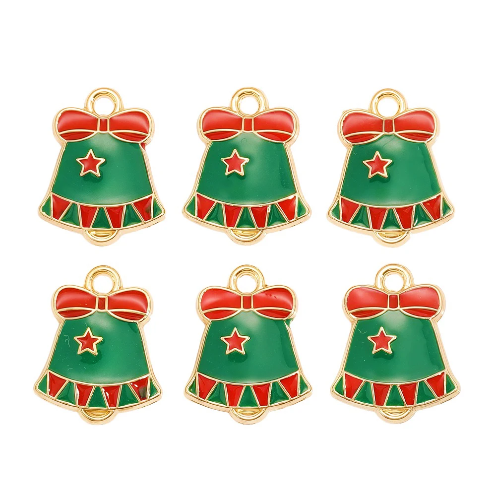 10 Teile/los Bunte schneeflocken Emaille Weihnachten Baum Charms Anhänger für Schmuck Machen Neue Jahr Halsketten Armbänder DIY Geschenke – Detail 4