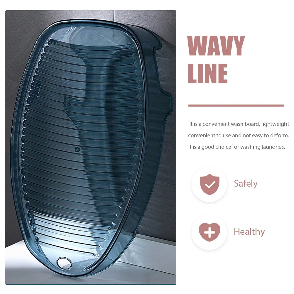 

Mini Washboard for Laundry Plastic Non-Slip Design Ideal for Clothes Underwear Dormitory Travel Camping Lightweight Easy