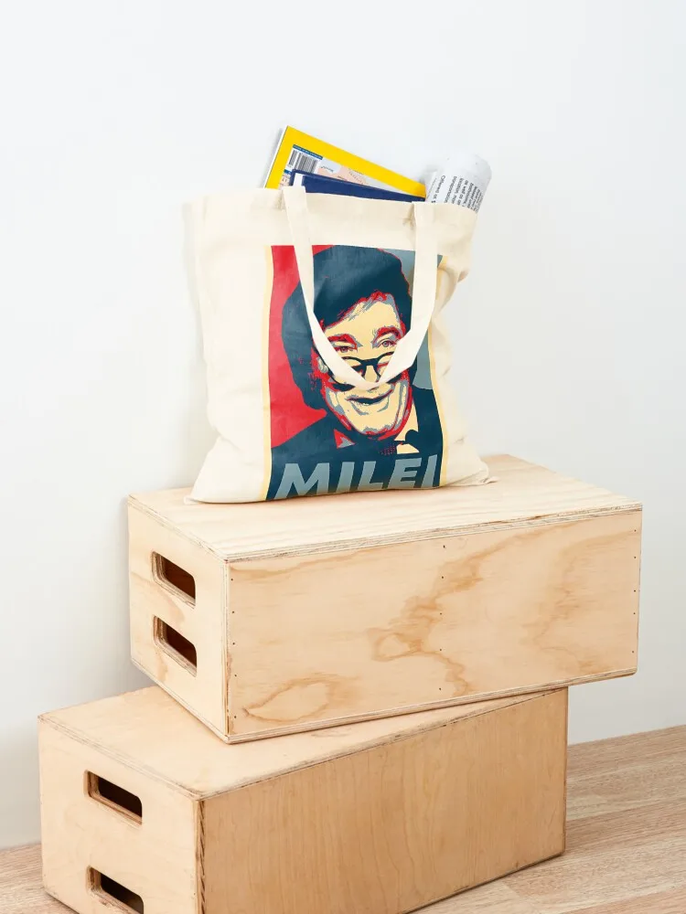 حقيبة يد Javier Milei Hope Tote حقيبة يد نسائية حقيبة يد للسيدات من القماش #4