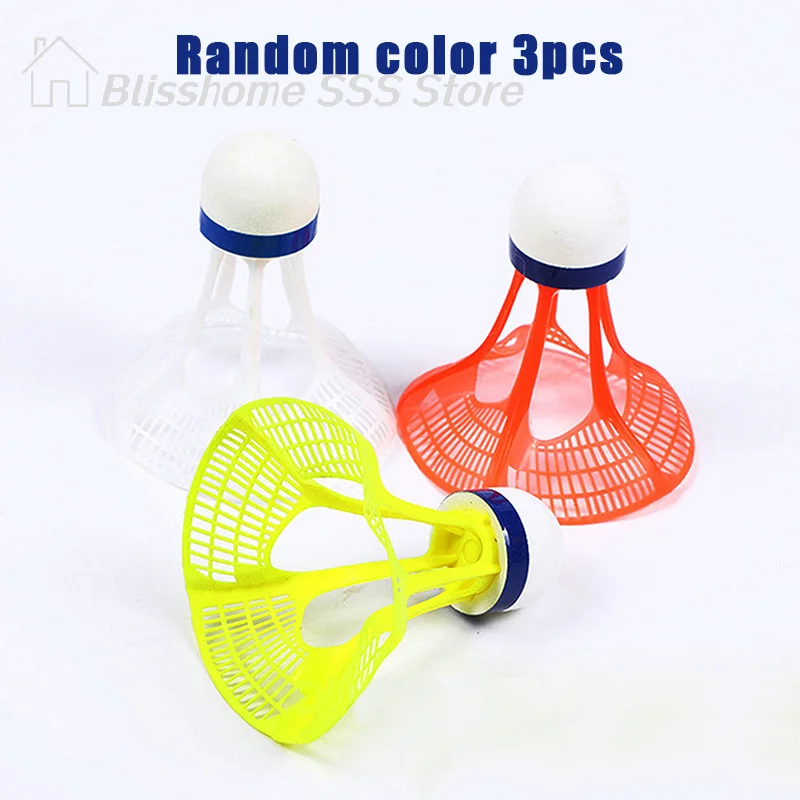 

【S】3Pcs Windproof Badminton Wind Resistance Shuttlecock Ball Training Accessoires Sport Supplies Multicolor Nylon Badminton
