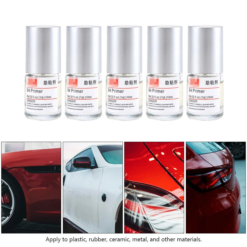 6 Bottles Automotive Adhesion Promoter Cars Adhesive Enhancer Small Accessories Tape Supply Double-sided Tiny