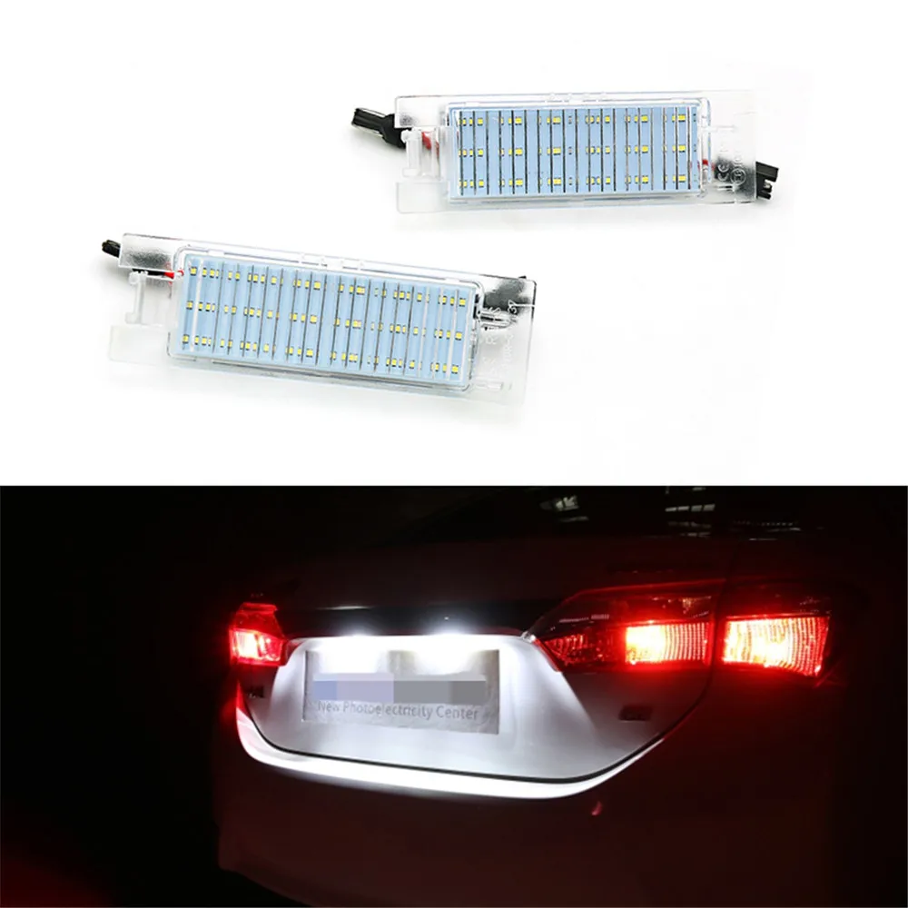 2Pcs Canbus Error Free LED License Plate Light Lamp White for Alfa Romeo 147 156 159 166 Brera Giulietta 940 MiTo GT Spider 939