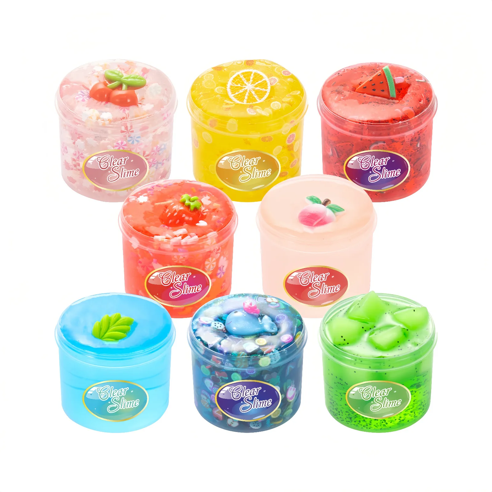 

Slime 70ml Fluffy Slime Cake Animal Candy Fruit Butterfly Super Elastic Non Stick Squeeze Toy Slime Kit Pressure Kawaii DIY