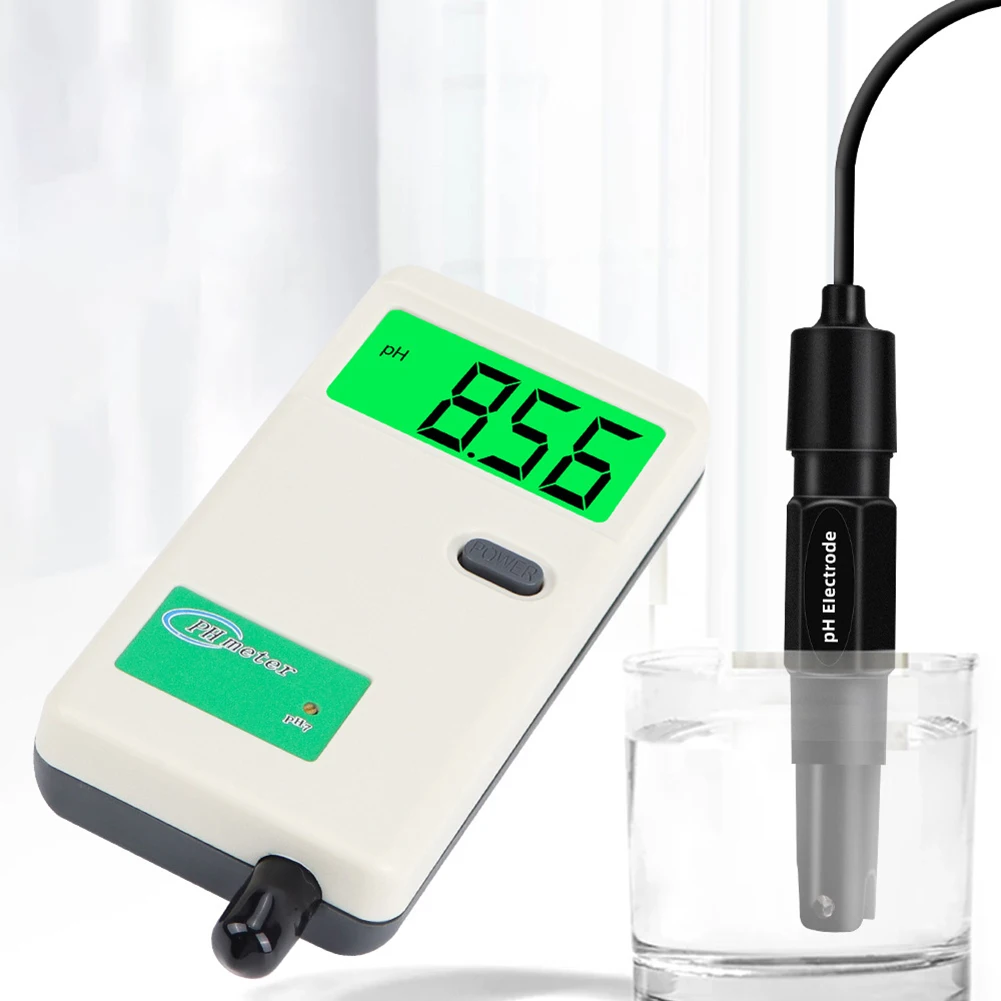 Digital PH Meter Water Quality Tester Smart Sensor High Precision Mini Water Quality Monitor 0-14 PH Detector for Pool Aquarium