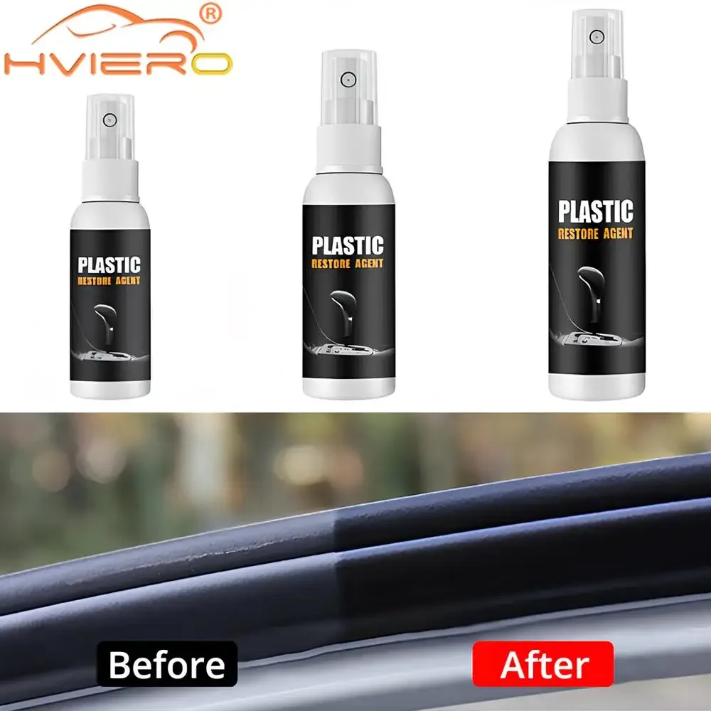 30ml/50ml/100ml Car Automotive Interior Maintenances Plastic Parts Retreading Repair Agent Clean Wax Instruments Panel Cleaning