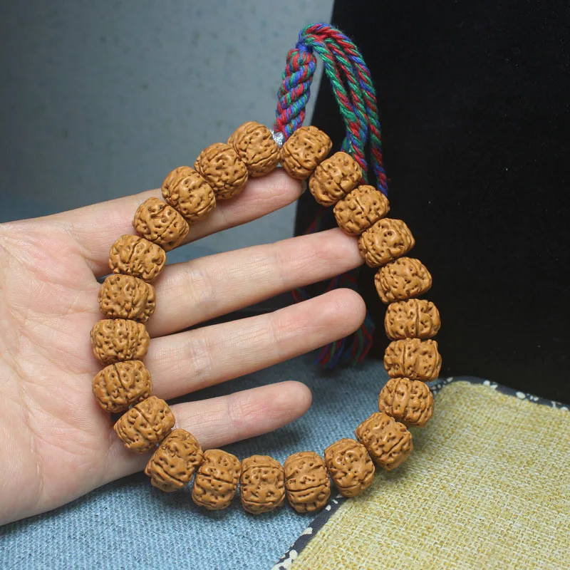 Nepal Bodhi Bracelet Tibetan Style Sliced Bracelet Just Holding Five-Petal Bodhi Seed Buddha Bead Bracelet Natural Material