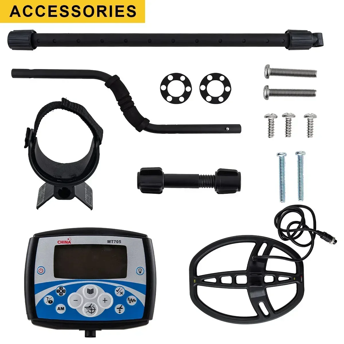 Treasure Hunter MT705 Detector de metales subterráneo profesional escáner detección de metales IP68 puntero impermeable con auriculares