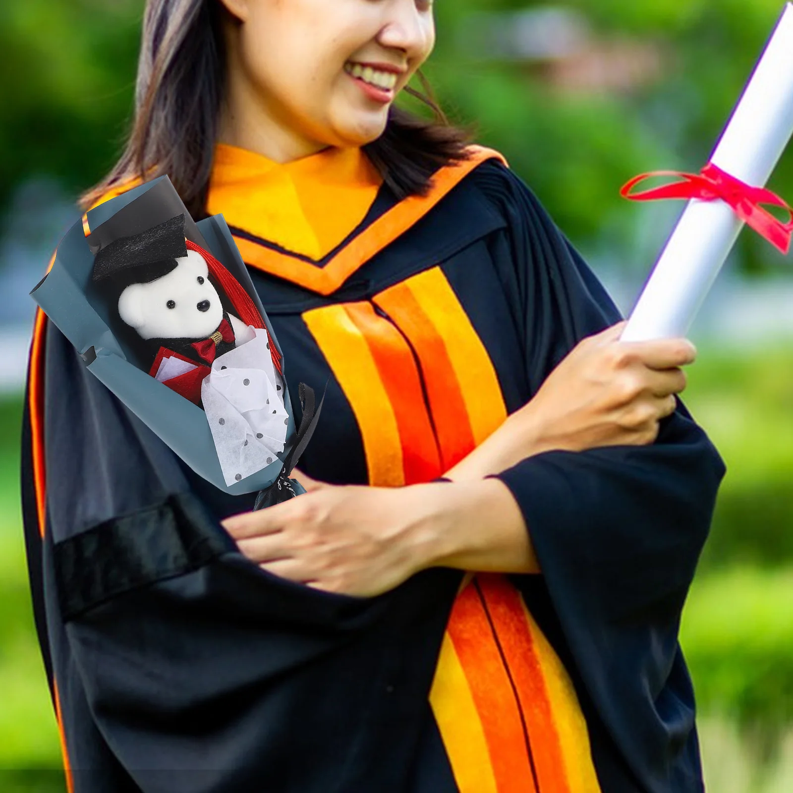 

Graduation Bear Bouquet Artificial Toy Bouquets Cute Celebration Favor Decoration Graduation Gift Ideas For Students