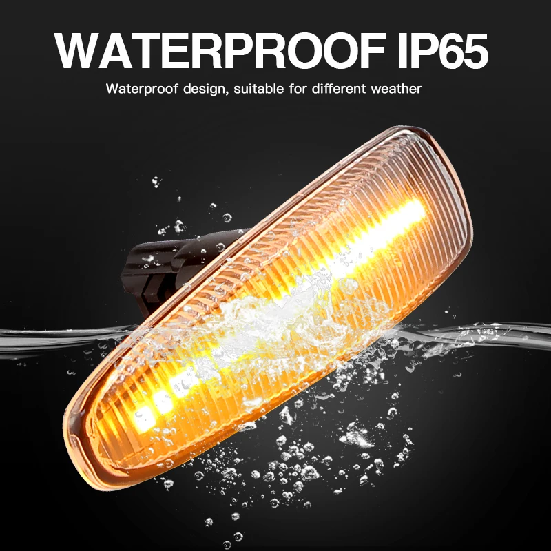 

2PCS LED Flowing Side Marker Lights Turn Signal Lights Car Blinker Lamp Canbus for Mitsubishi Lancer Outlander Sport Mirage