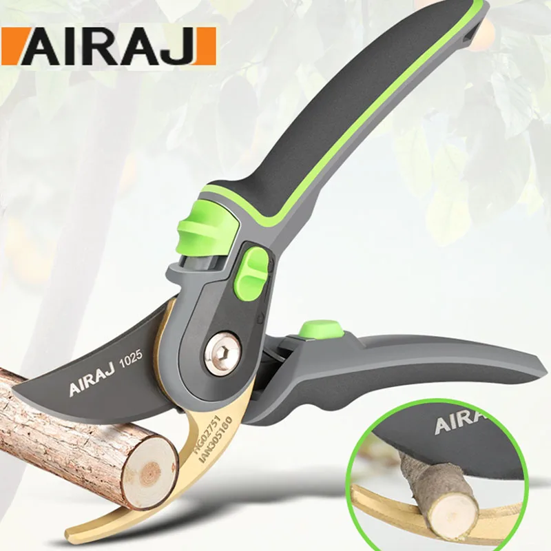 

AIRAJ Plant Trim Garden Pruning Shears Horticulture Pruner Cut Shrub Garden Scissor Tool Branch Shear Orchard Folding Saw Set