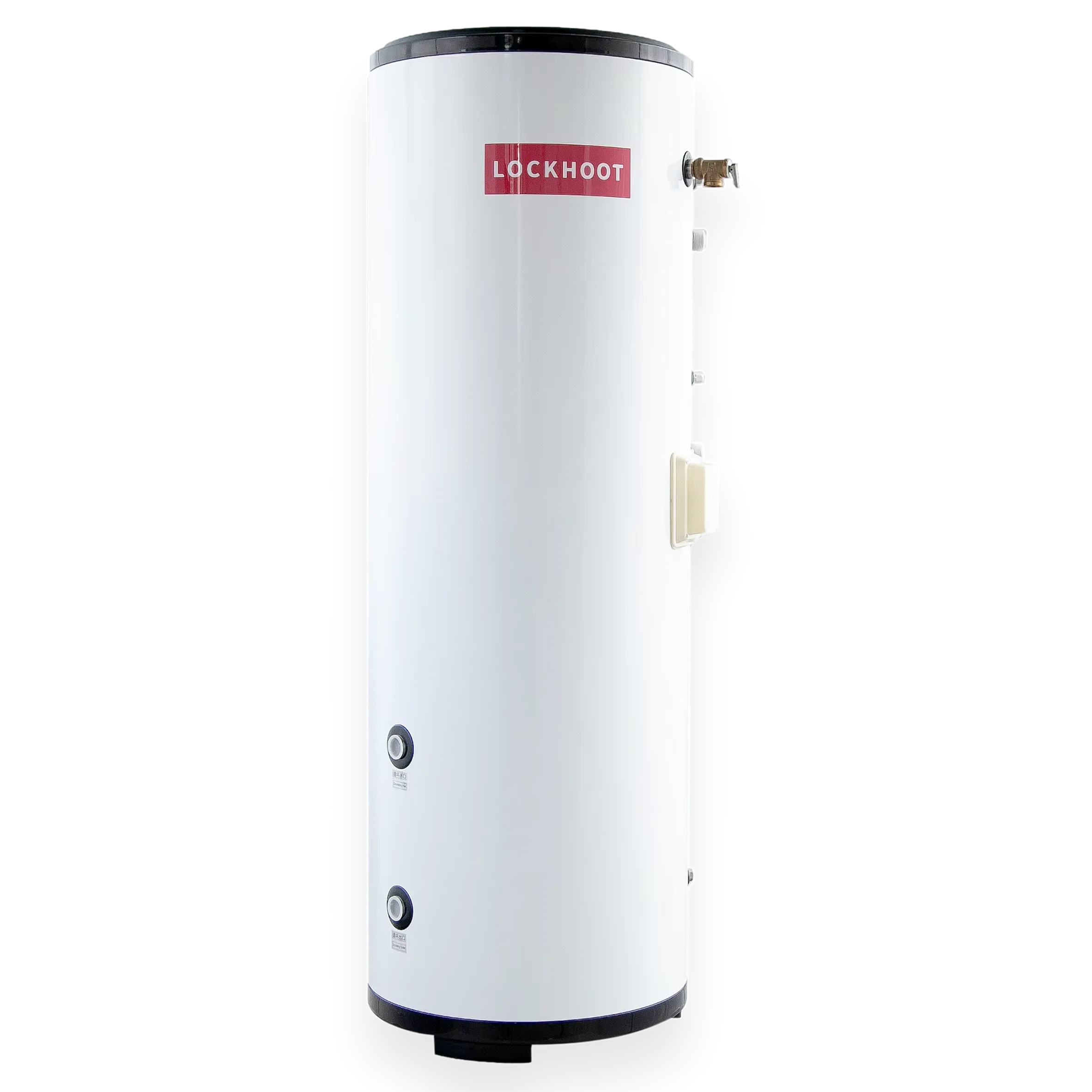 200L 2 في 1 ثنائي المصدر يعمل بالطاقة الشمسية DHW المحلية عازلة للمياه الساخنة خزان التدفئة لفائف المدمج في نظام مضخة الحرارة المنزلية للمنزل