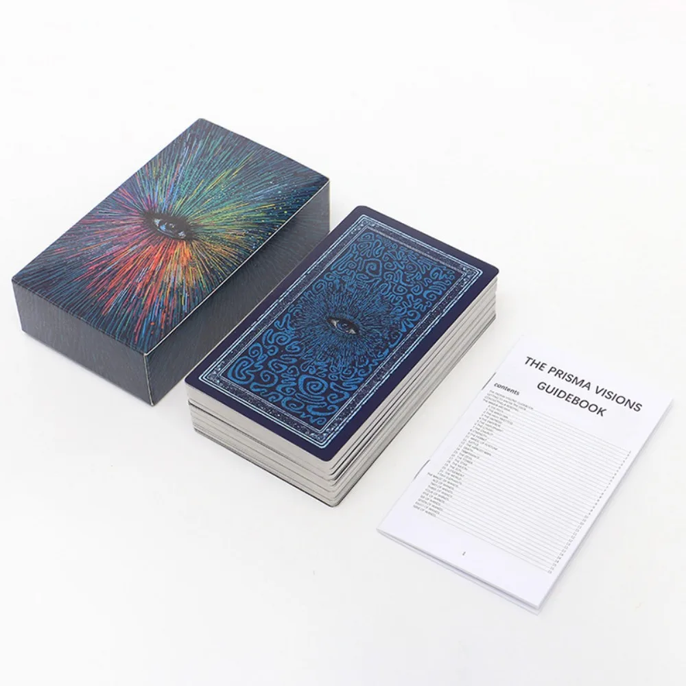 

12*7cm Prisma Tarot Cards Deck Fortune Telling Divination with Guidebook for Beginners Standard Size