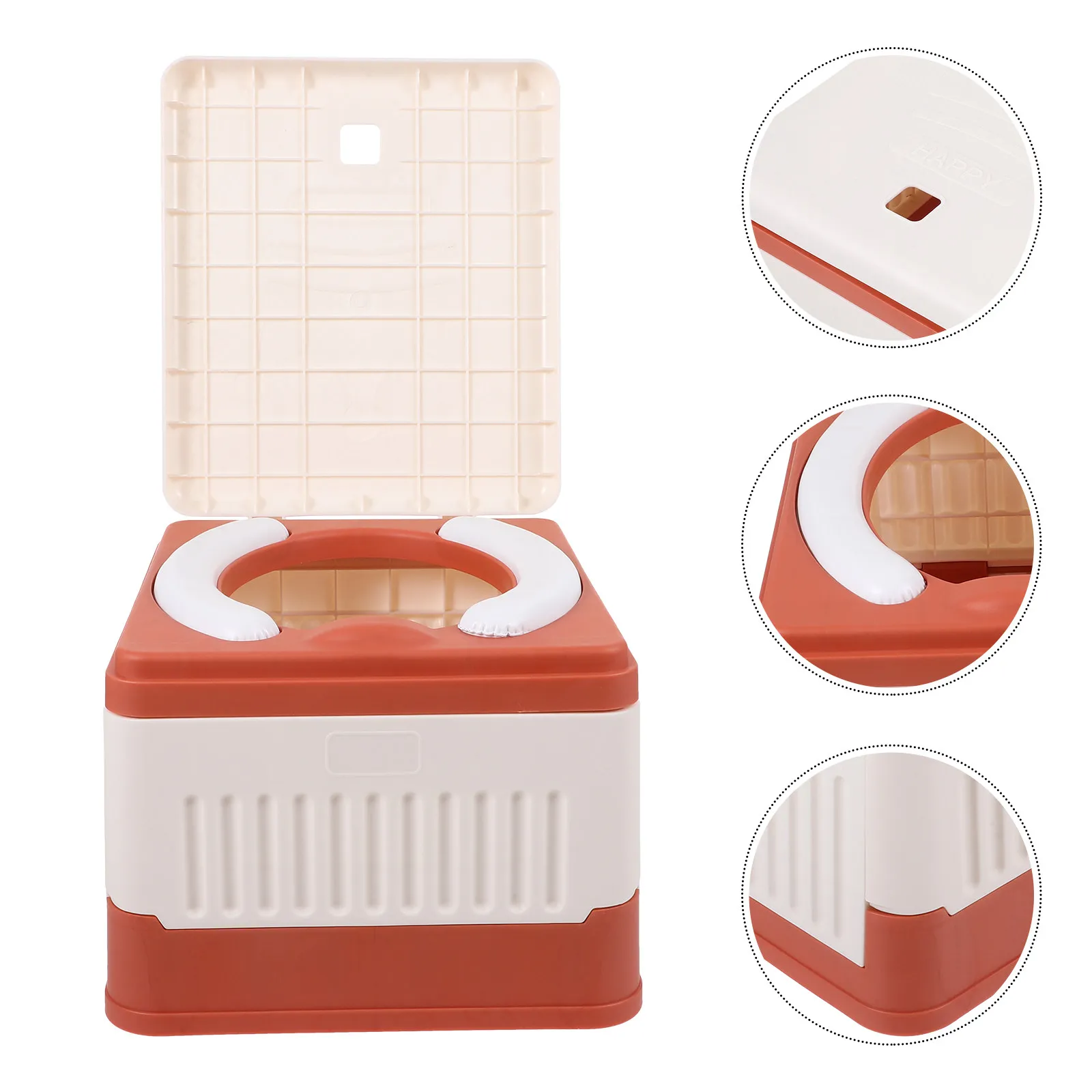 

Portable Folding Toilet PP Material Outdoor Travel Camping Emergency Car Potty Foldable Simple Travel Toilet Bedpans for Elderly