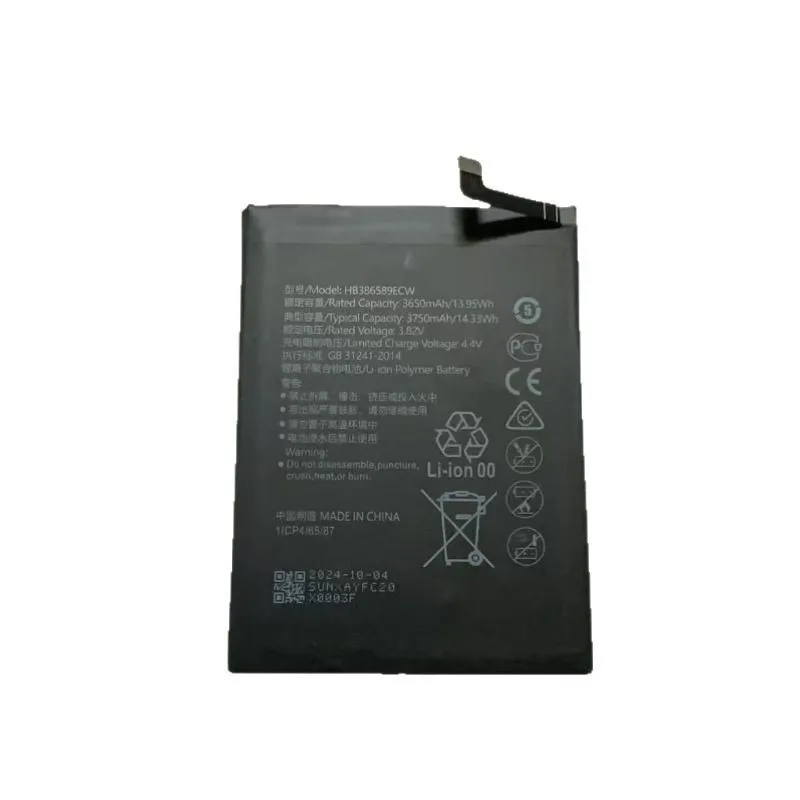 New Replacement Mobile Phone Battery 3.82V 3750mAh  HB386589ECW for Huawei P10 Plus Honor 8X Nova 3 Nova4