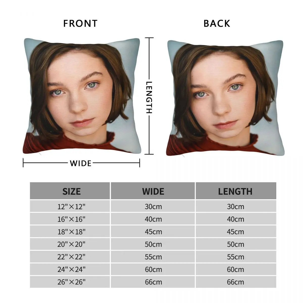 إيما مايرز الممثلة المخدة البوليستر الكتان المخملية الإبداعية البريدي غرفة وسادة القضية بالجملة